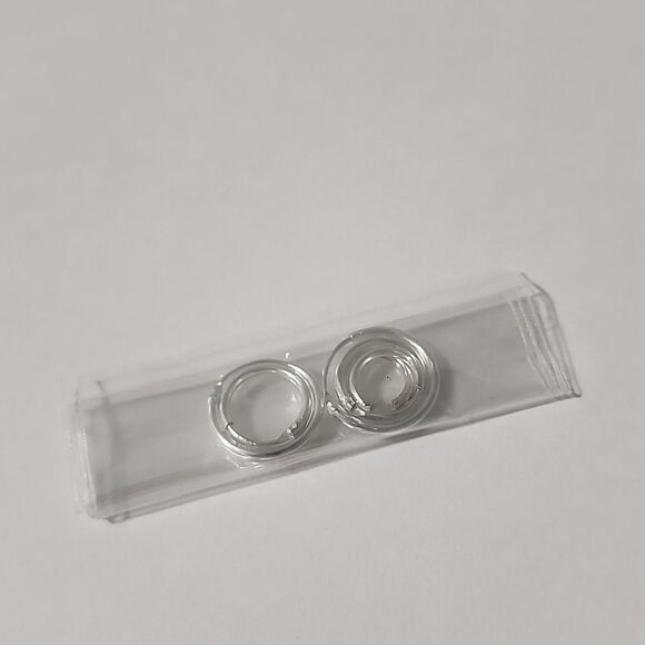 Tiny Silver Hoop Earrings 3 Pair 3 Sizes - Picture 1 of 3